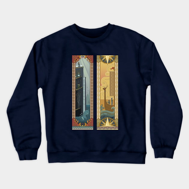 Arendelle Tapestries II Crewneck Sweatshirt by FallenAngel166